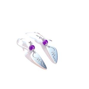 Katie Cleaver Sterling Silver Amethyst Earrings